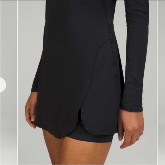 Lululemon Black Long Sleeve Tennis Dress 6 - Picture 2 of 10